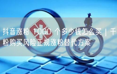抖音涨粉 1000 个多少钱怎么买|千粉购买风险正规涨粉替代方案