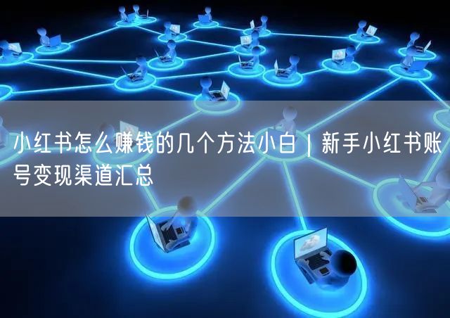 小红书怎么赚钱的几个方法小白|新手小红书账号变现渠道汇总